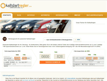 Tablet Screenshot of kaltstartregler.com